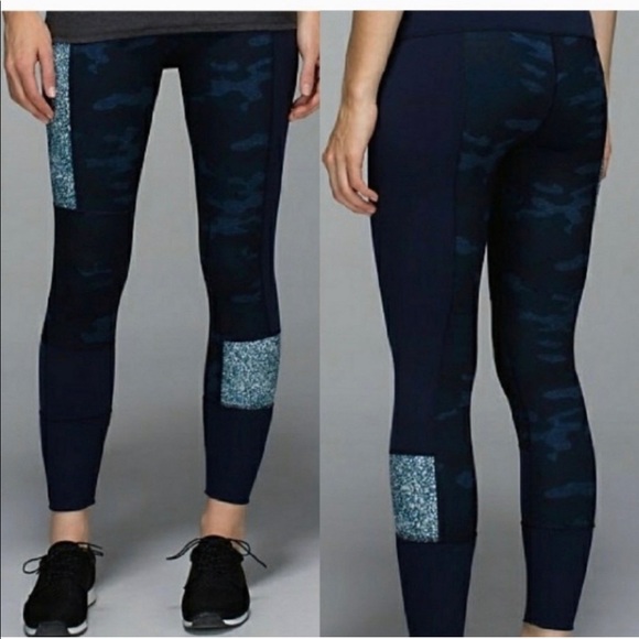 Lululemon Wunder Under Pant *Full-On Luon (Sashiko) Kanoko Twist Inkwell - Picture 1 of 11